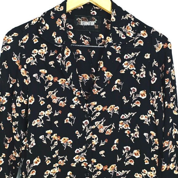 Reformation Derry Dress in Rizzoli Size 0 - Picture 3 of 8